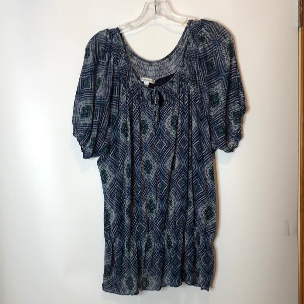 Croft & Barrow Semi Sheer Top 1X PLUS SIZE